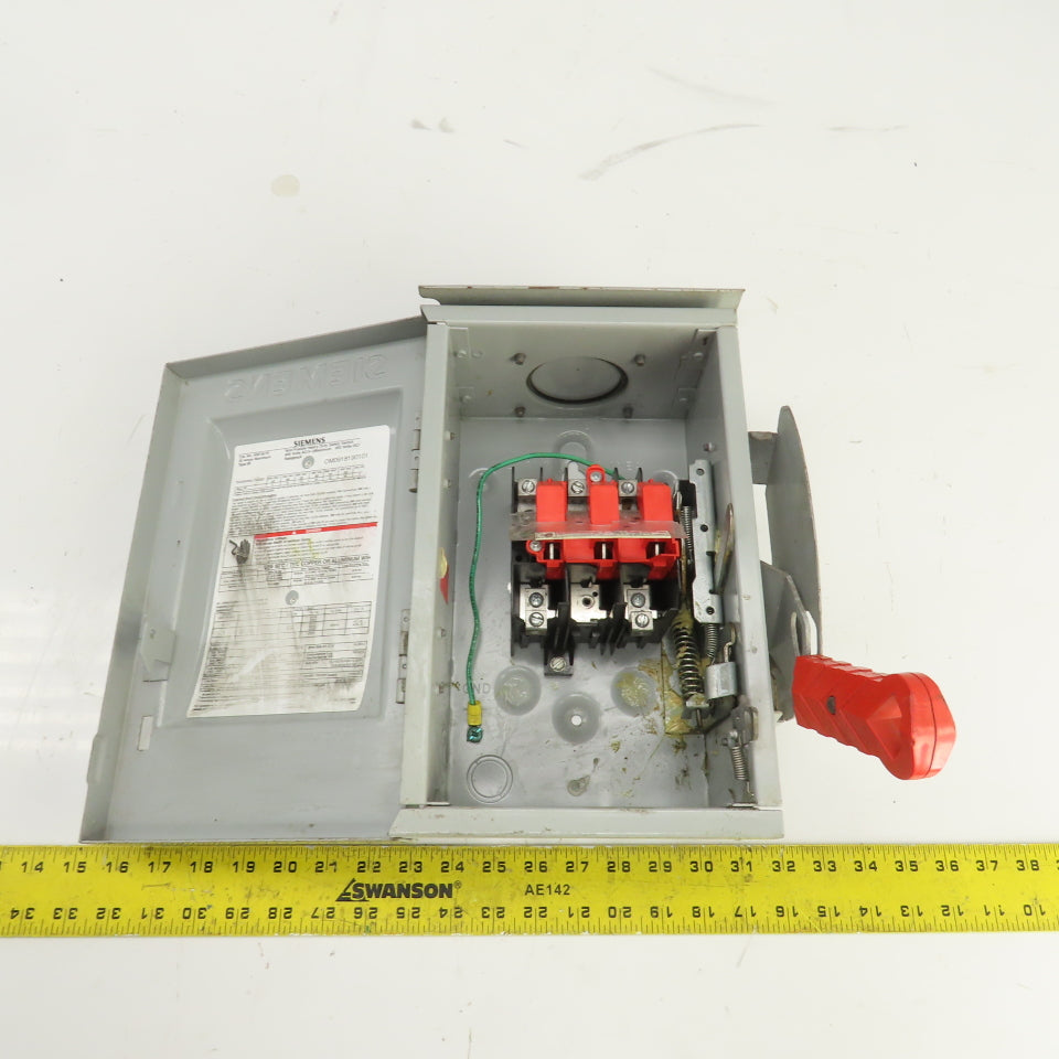 Siemens HNF361R 30A Heavy Duty Non-Fusible Safety Disconnect Switch 600VAC 3R