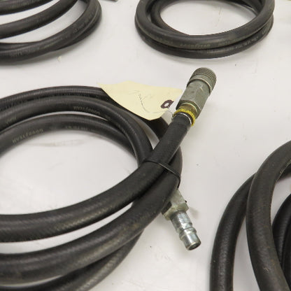 Insta-Grip Ultra-Grip  Hoses 7-12' L x 1/2" 250 PSI W/ Fittings Mixed Lot Of 5