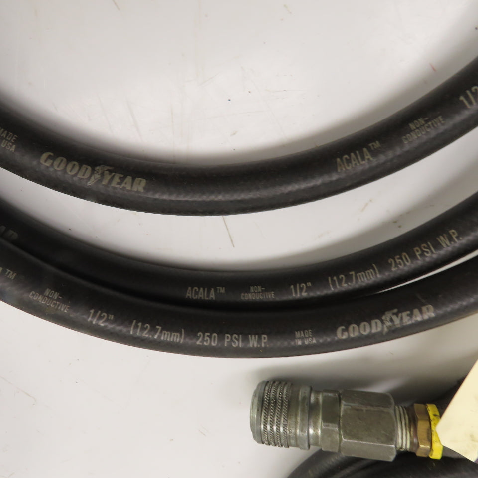 Insta-Grip Ultra-Grip  Hoses 7-12' L x 1/2" 250 PSI W/ Fittings Mixed Lot Of 5