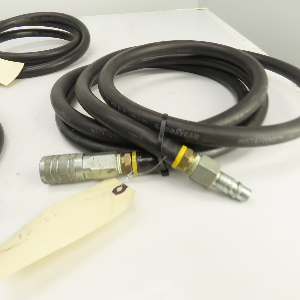 Insta-Grip Ultra-Grip  Hoses 7-12' L x 1/2" 250 PSI W/ Fittings Mixed Lot Of 5