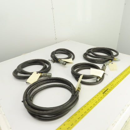 Insta-Grip Ultra-Grip  Hoses 7-12' L x 1/2" 250 PSI W/ Fittings Mixed Lot Of 5