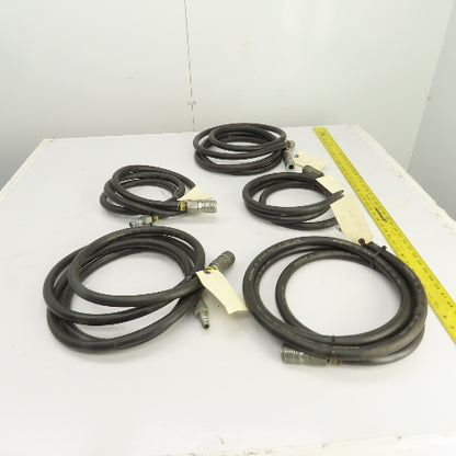 Insta-Grip Ultra-Grip  Hoses 7-12' L x 1/2" 250 PSI W/ Fittings Mixed Lot Of 5