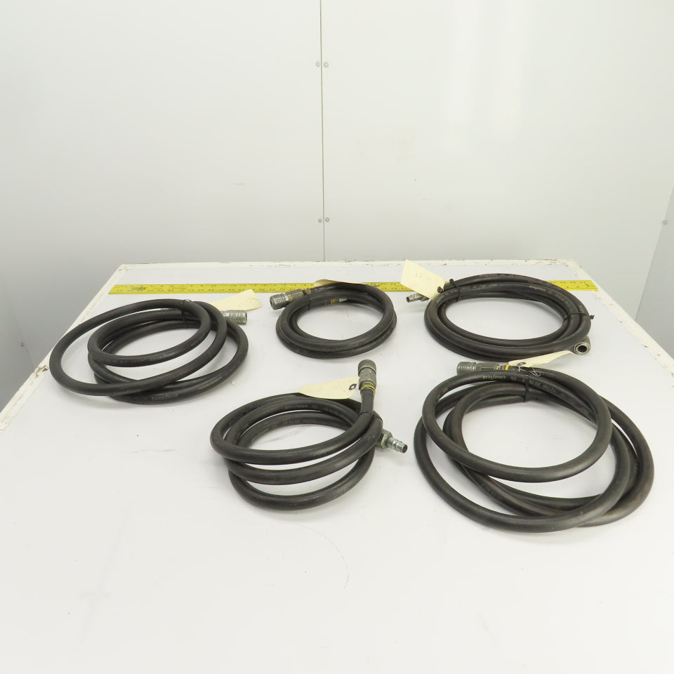 Insta-Grip Ultra-Grip  Hoses 7-12' L x 1/2" 250 PSI W/ Fittings Mixed Lot Of 5