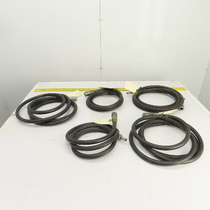 Insta-Grip Ultra-Grip  Hoses 7-12' L x 1/2" 250 PSI W/ Fittings Mixed Lot Of 5