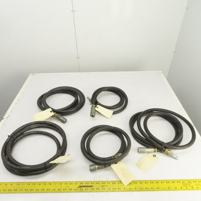 Insta-Grip Ultra-Grip  Hoses 7-12' L x 1/2" 250 PSI W/ Fittings Mixed Lot Of 5