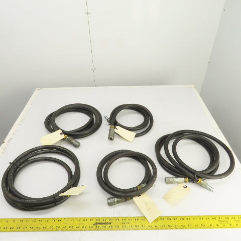 Insta-Grip Ultra-Grip  Hoses 7-12' L x 1/2" 250 PSI W/ Fittings Mixed Lot Of 5