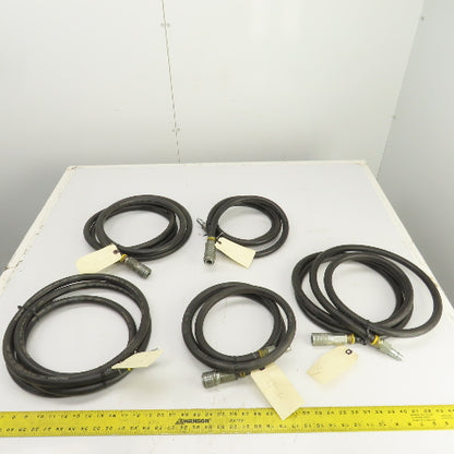 Insta-Grip Ultra-Grip  Hoses 7-12' L x 1/2" 250 PSI W/ Fittings Mixed Lot Of 5