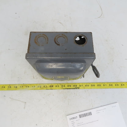 Square D D-91351 Ser A3 30A 240V 3 Pole Non-Fused Safety Switch Disconnect