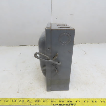 Square D D-91351 Ser A3 30A 240V 3 Pole Non-Fused Safety Switch Disconnect