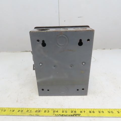 Square D D-91351 Ser A3 30A 240V 3 Pole Non-Fused Safety Switch Disconnect