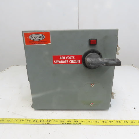 Daykin GPFS-07 Enclosed Transformer Disconnect 500VA 480V Pri 120V Sec 1PH