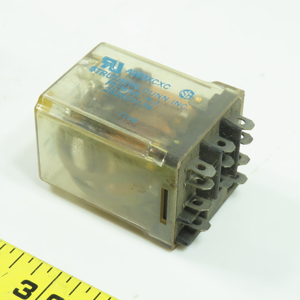 Struthers Dunn A283XCXC 120-240VAC 10A Relay 24VDC Coil 11-Pin Lot Of 3