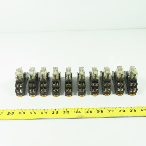 G2R-2-SN 24VDC Relay W/ Socket Base Lot Of 10