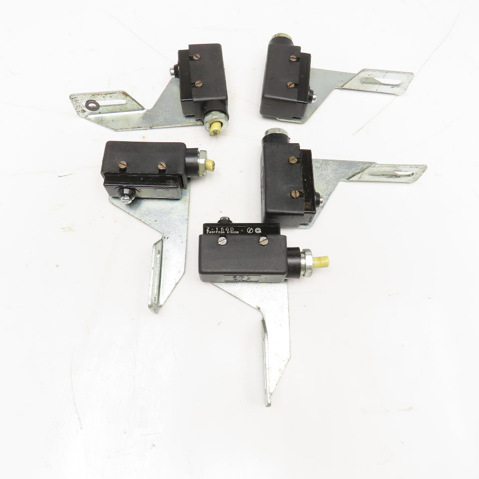 Omron Z-15GD 250V AC 125/250VDC Limit Switch Lot Of 5