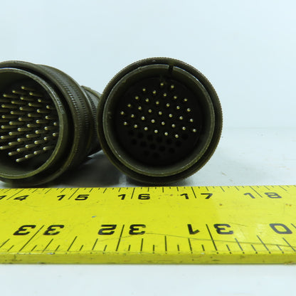 Veam 9806 TLC6G36-10P-F01-G 36 Position Circular Connector Male Lot Of 4