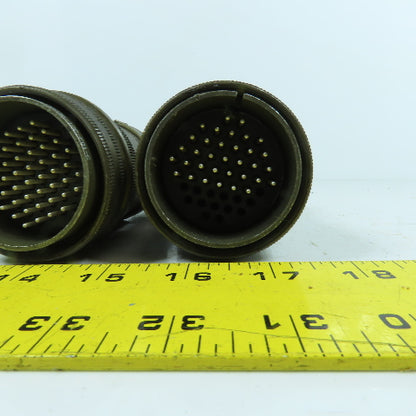 Veam 9806 TLC6G36-10P-F01-G 36 Position Circular Connector Male Lot Of 4
