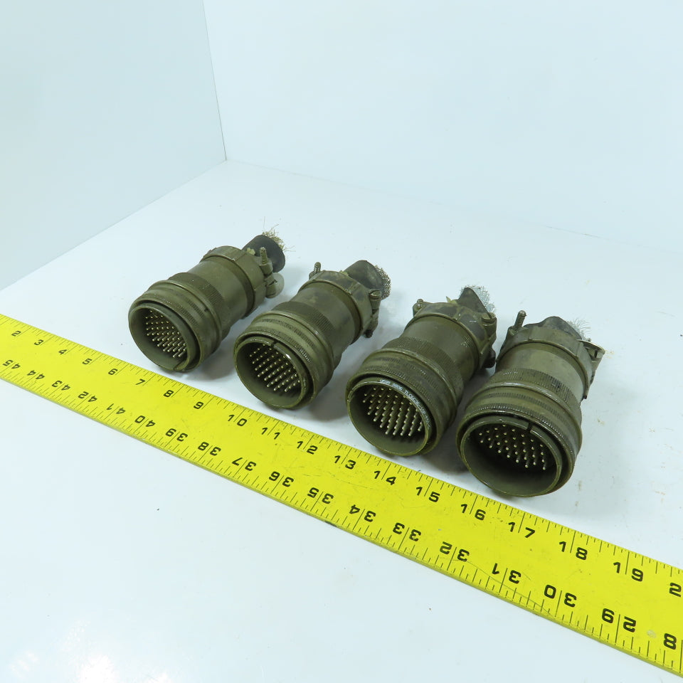 Veam 9806 TLC6G36-10P-F01-G 36 Position Circular Connector Male Lot Of 4