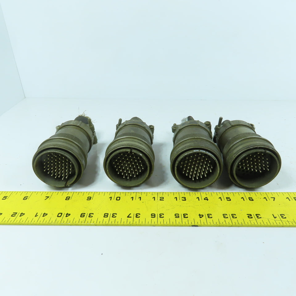 Veam 9806 TLC6G36-10P-F01-G 36 Position Circular Connector Male Lot Of 4