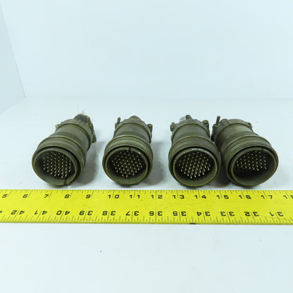Veam 9806 TLC6G36-10P-F01-G 36 Position Circular Connector Male Lot Of 4