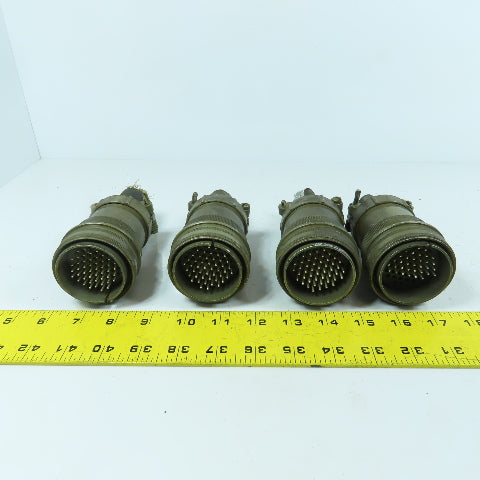 Veam 9806 TLC6G36-10P-F01-G 36 Position Circular Connector Male Lot Of 4