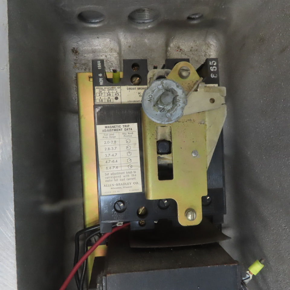 Allen Bradley 713-AEB6421 Sz 0 Explosion Proof Hazardous Location Motor Starter
