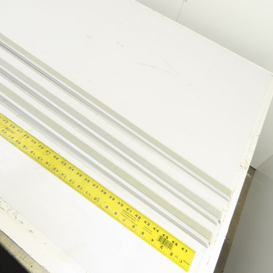 NGP 60" Nylon Brush Perimeter Seals Door Sweep Lot Of 3