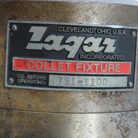 Zagar 791-1100 Air Hydraulic Stationary Holding Collet Fixture 707-178 (5c)
