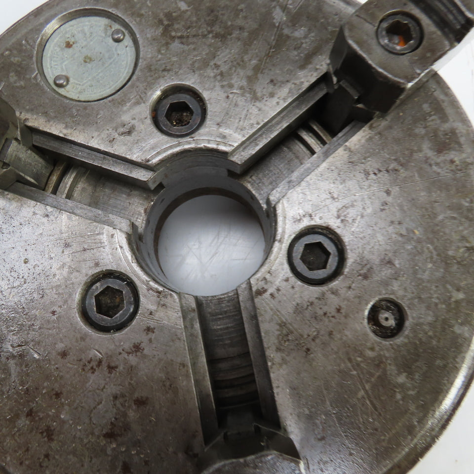 Cushman 236-B6 8" 3-Jaw Self Centering Scroll Lathe Chuck 1.9" Thru Hole