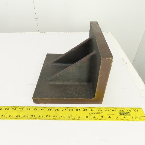 10" x 12" x 8" H Webbed Steel Angle Plate Set Up Fixture 1-1/4" Thick