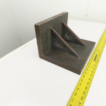 10" x 12" x 8" H Webbed Steel Angle Plate Set Up Fixture 1-1/4" Thick