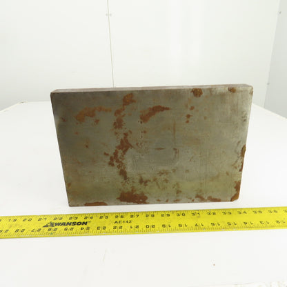 10" x 12" x 8" H Webbed Steel Angle Plate Set Up Fixture 1-1/4" Thick