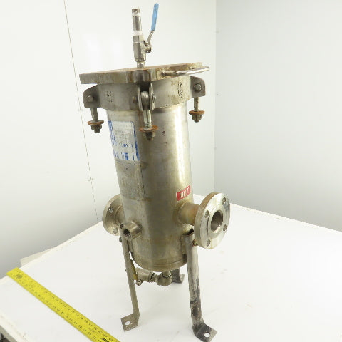 Pall Stainless Steel Cartridge Filter Housing 2.165" Flanged Ports 265PSIG