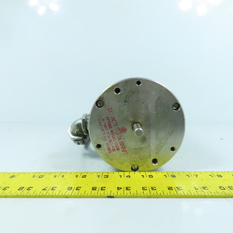 Jordan Controls 6-C092252-R9 Rotary Actuator 3/8" Shaft 180° Deg. Rotation 120V