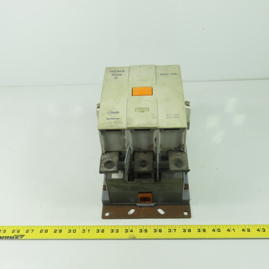 Benshaw RSC-300 600V Nema Size 5 Magnetic Contactor 350A 100-240V Coil