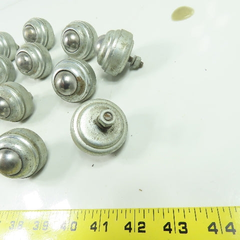 1-3/4" OD Threaded Ball Transfer Stud Mount Conveyor Roller Lot Of 20