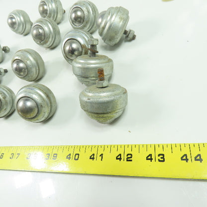 1-3/4" OD Threaded Ball Transfer Stud Mount Conveyor Roller Lot Of 20
