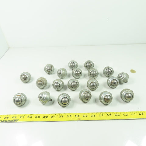 1-3/4" OD Threaded Ball Transfer Stud Mount Conveyor Roller Lot Of 20