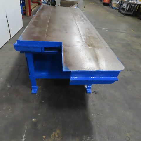 120" x 48" W Welding Layout Fabrication Jig Table 1/2" Thick Steel Top 35" Tall