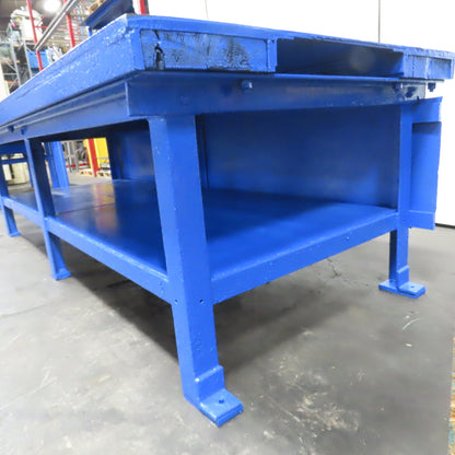 120" x 48" W Welding Layout Fabrication Jig Table 1/2" Thick Steel Top 35" Tall