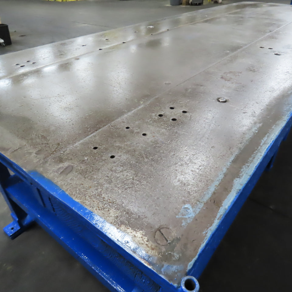 120" x 48" W Welding Layout Fabrication Jig Table 1/2" Thick Steel Top 35" Tall