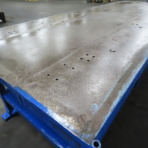 120" x 48" W Welding Layout Fabrication Jig Table 1/2" Thick Steel Top 35" Tall