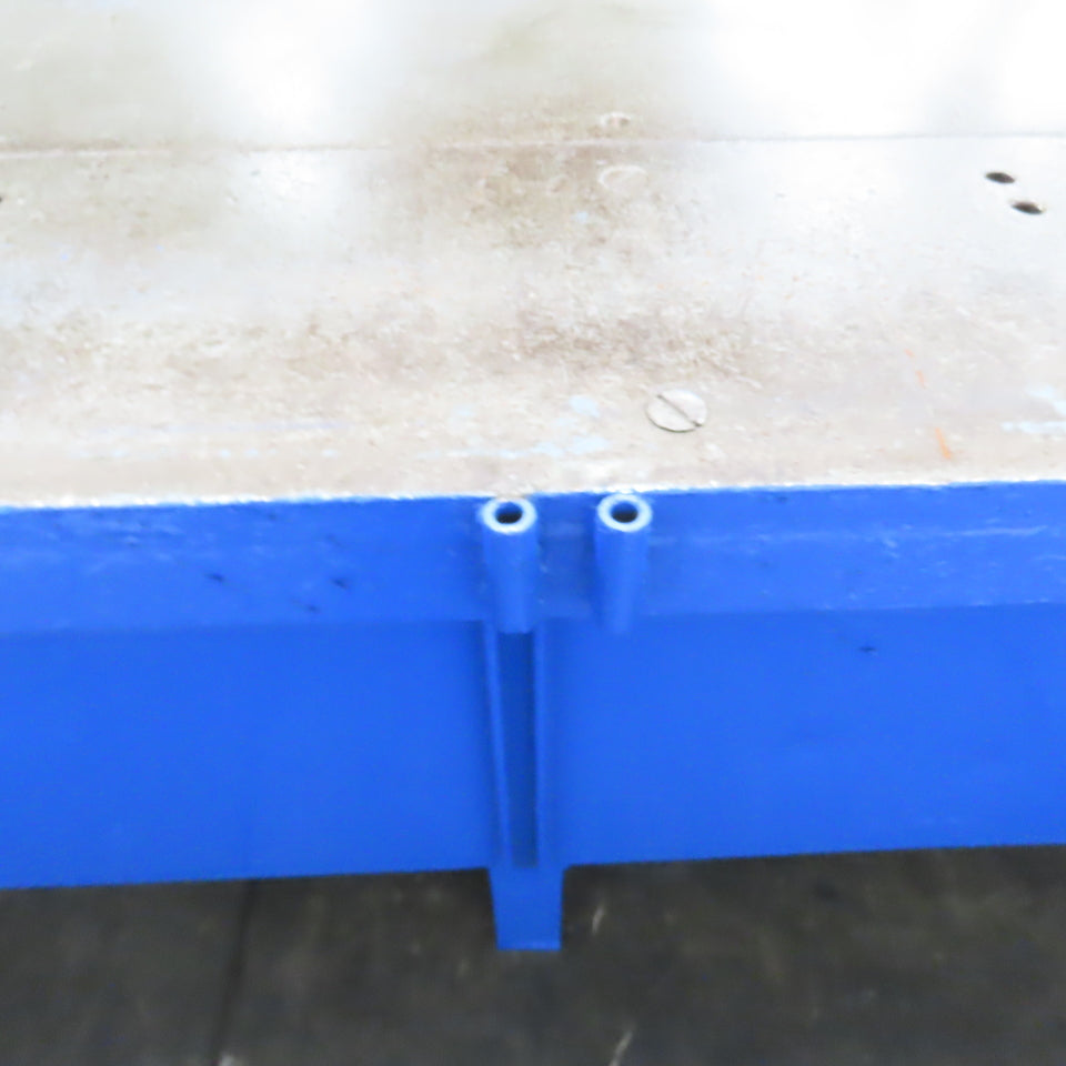 120" x 48" W Welding Layout Fabrication Jig Table 1/2" Thick Steel Top 35" Tall