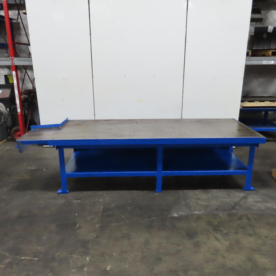 120" x 48" W Welding Layout Fabrication Jig Table 1/2" Thick Steel Top 35" Tall