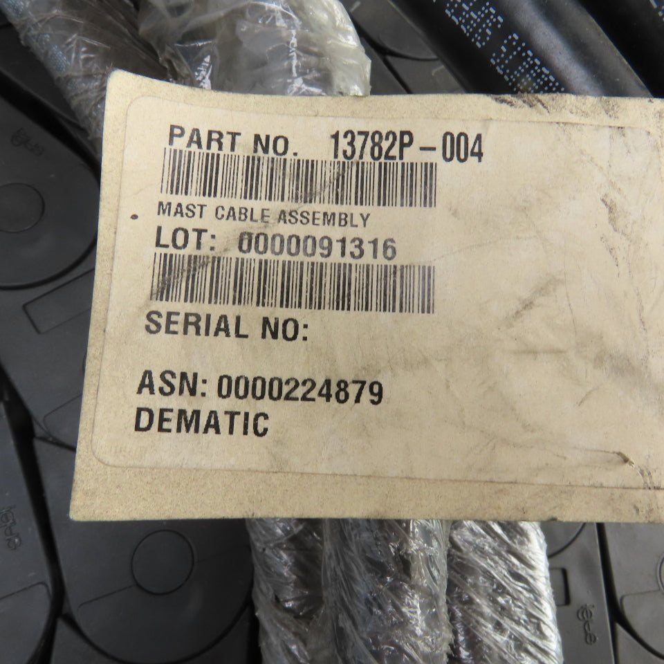 Dematic 13782P-004 Mast Control Cable & Carrier Assembly For SRM AS/RS Machine