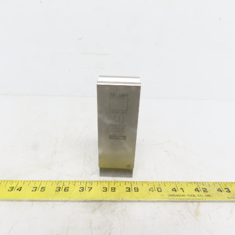 Trumpf 824319 EV023-W12 Brake Press Die 86° 40mm Wide R1.00 H=100mm Laser dur