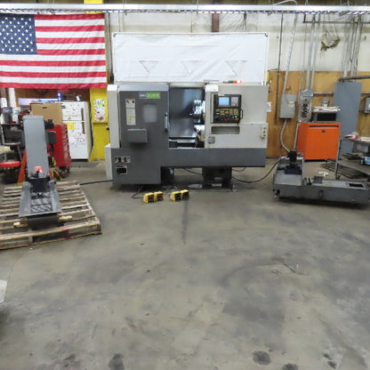 DMC DL 22LMB CNC Lathe Turning Center 12 Station Turret W/Chip Conveyor 200/220V