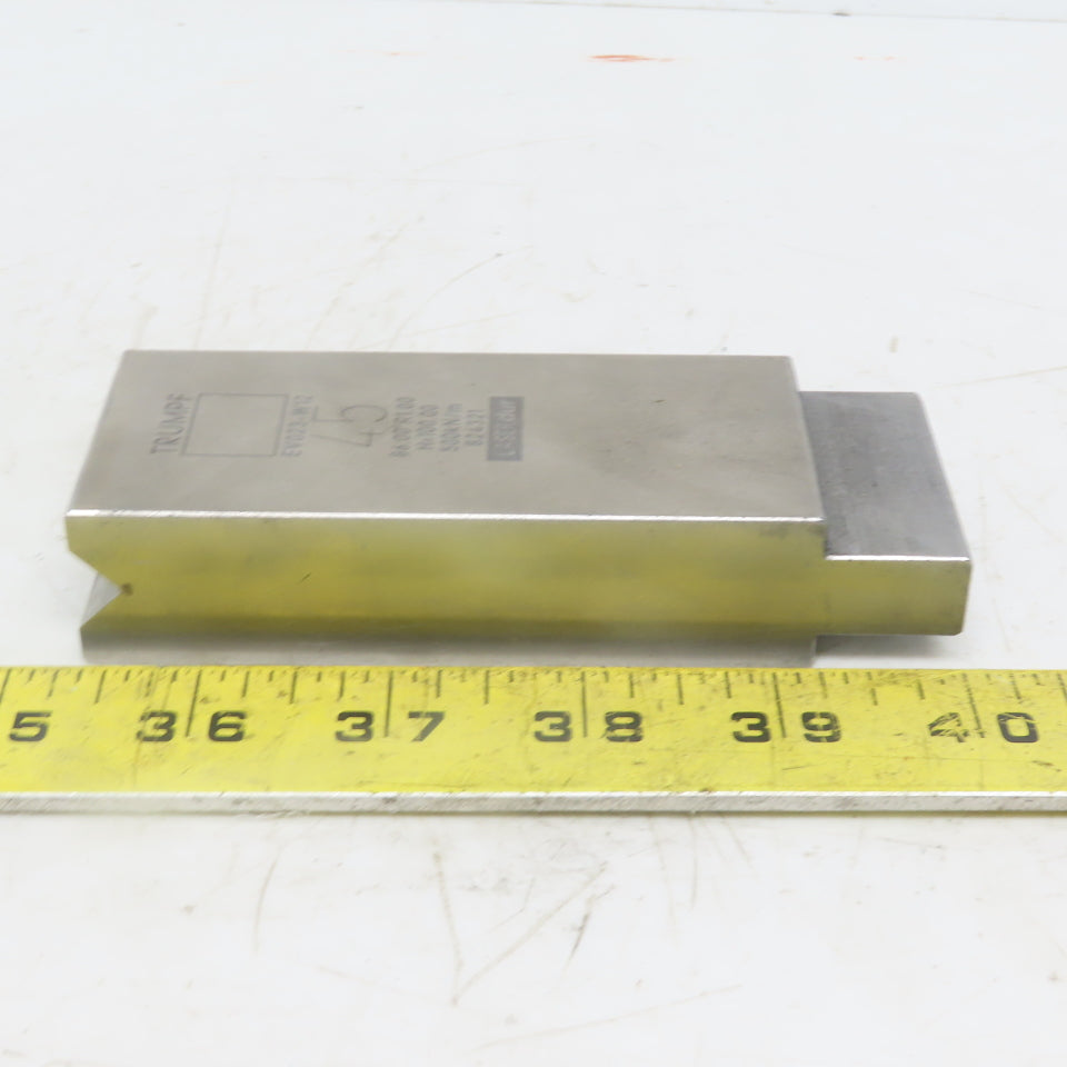 Trumpf 824321 EV023-W12 Brake Press Die 86° 45mm Wide R1.00 H=100mm Laser dur