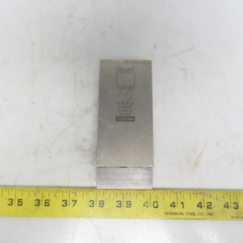 Trumpf 824322 EV023-W12 Brake Press Die 86° 50mm Wide R1.00 H=100mm Laser dur