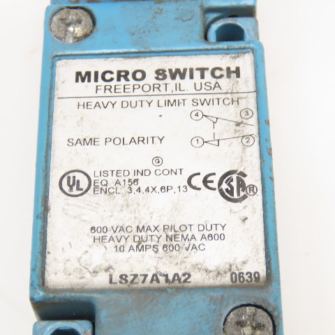 Micro Switch LSZ7A1A2 600VAC 10A Cam Roller Limit Switch Offset Arm