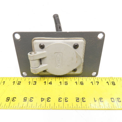 Hubbell 20A 125V Single Gang Wet Location Marine Outlet